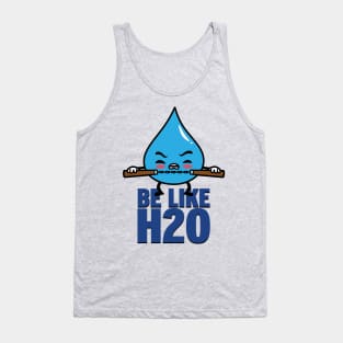 Funny Cute Kawaii Martial Arts Be like Water Retro Quote Meme Tank Top